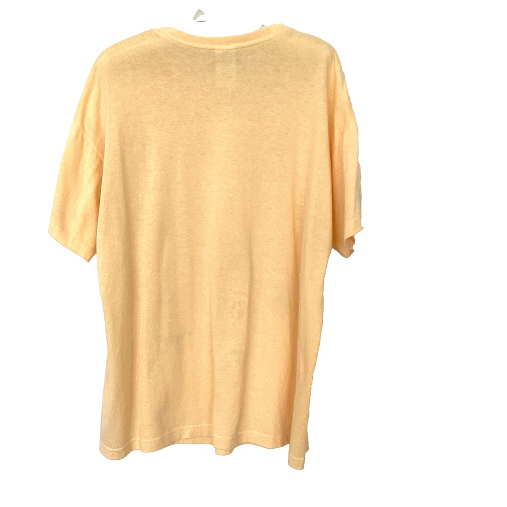 EZL Short Sleeve Nautical Tunic, Cover-Up Yellow, Gold, White Size L - Picture 4 of 6
